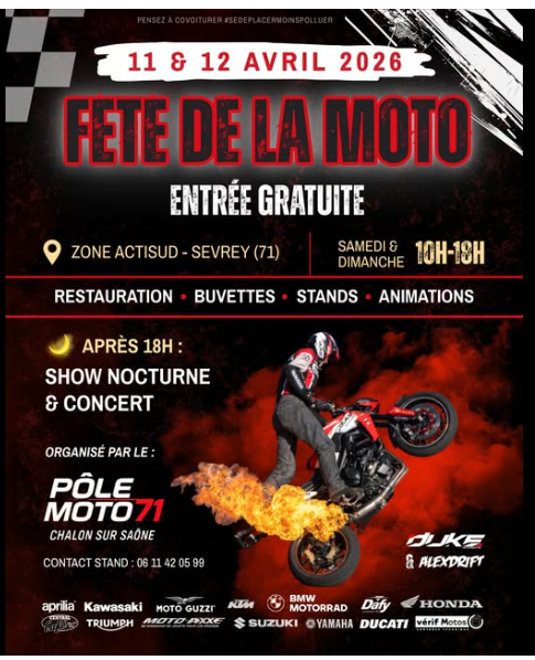  FÊTE DE LA MOTO 2026 
